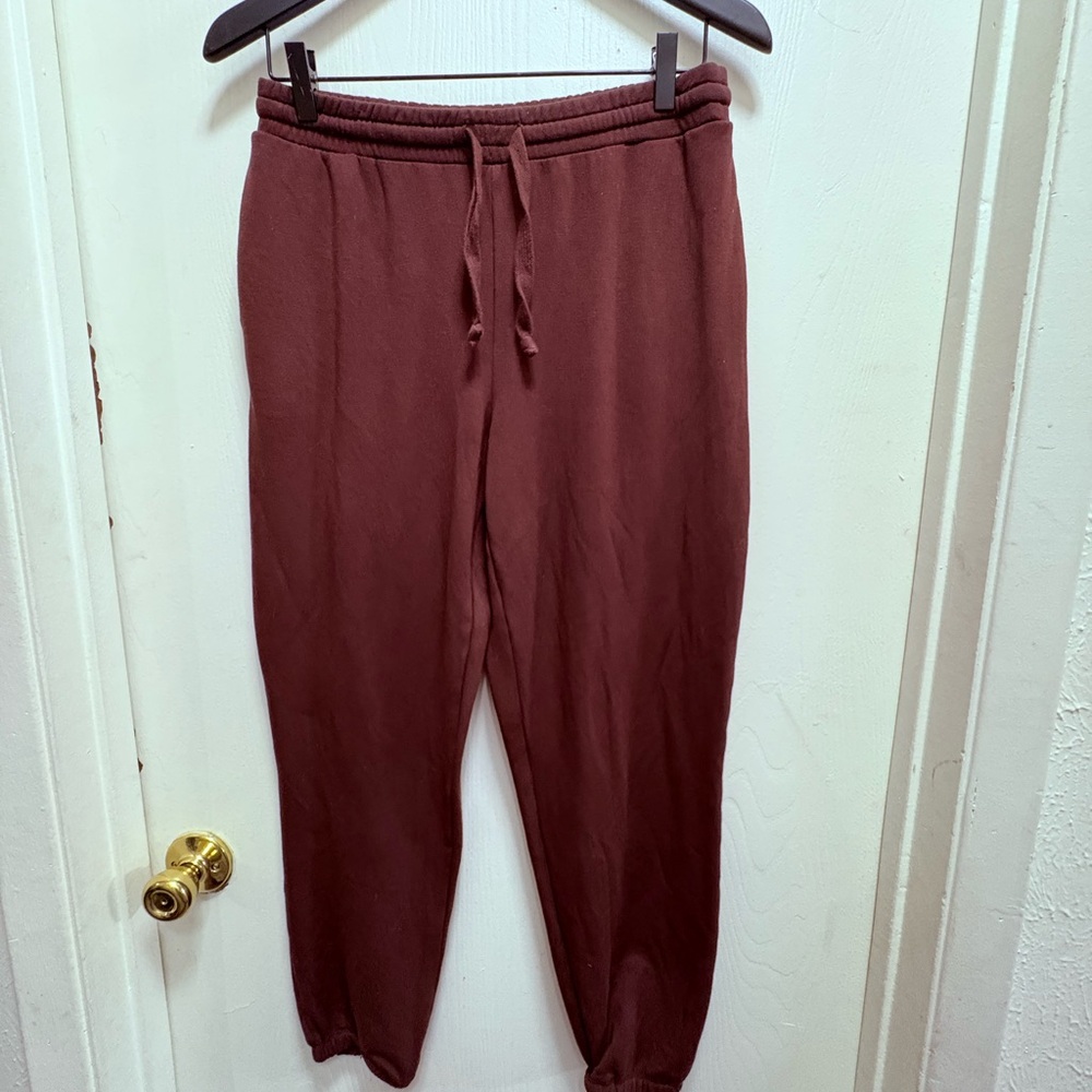 Madewell Women's Burgundy Joggers